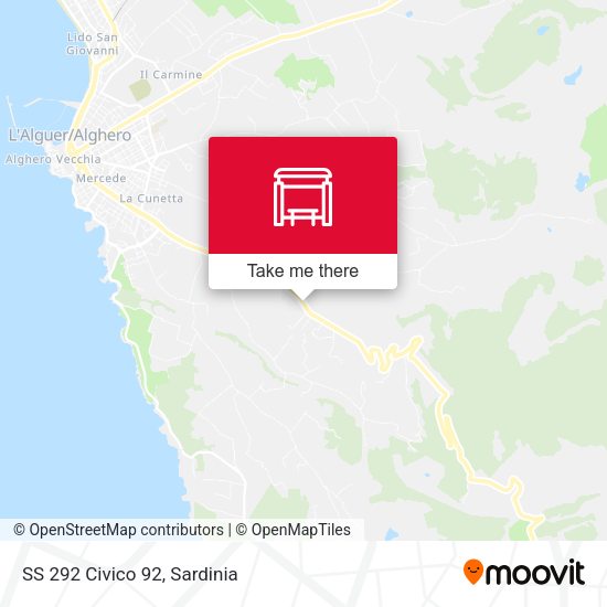 SS 292 Civico 92 map