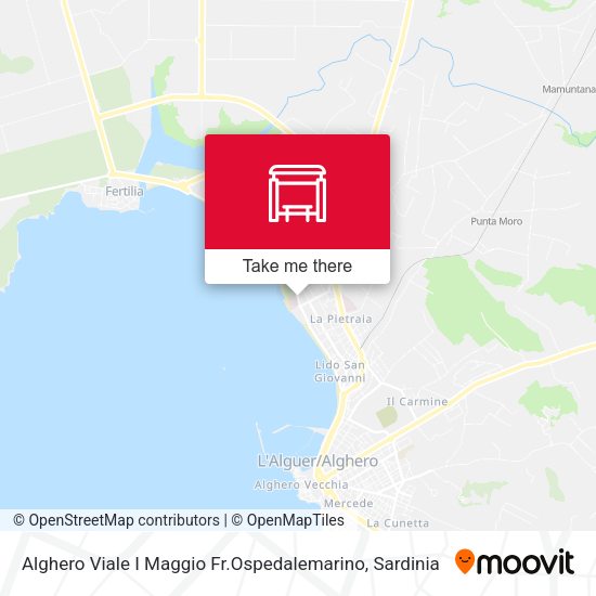 Alghero Viale I Maggio Fr.Ospedalemarino map