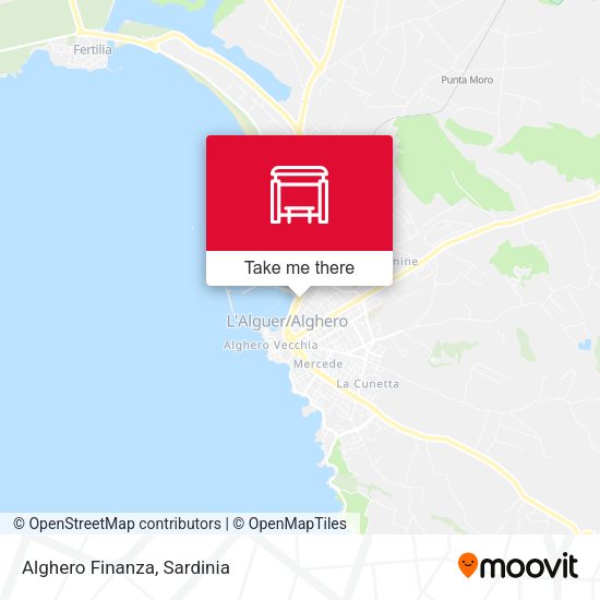 Alghero Finanza map