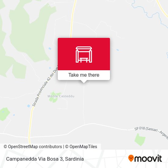 Campanedda Via Bosa 3 map