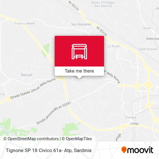 Tignone  SP 18 Civico 61a- Atp map