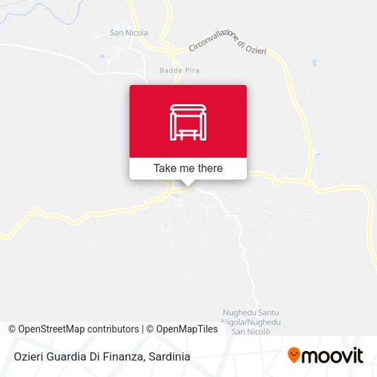 Ozieri Guardia Di Finanza map