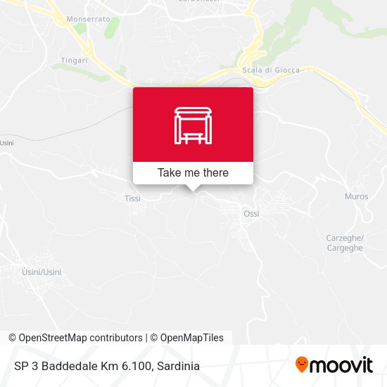 SP 3 Baddedale Km 6.100 map