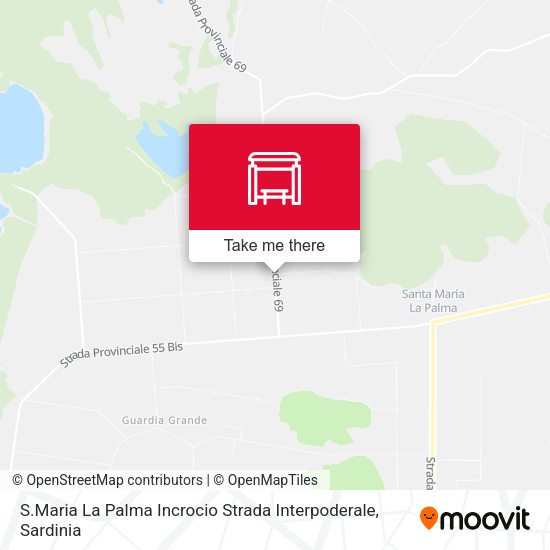 S.Maria La Palma Incrocio Strada Interpoderale map