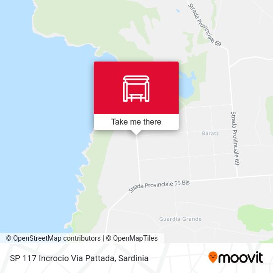 SP 117 Incrocio Via Pattada map