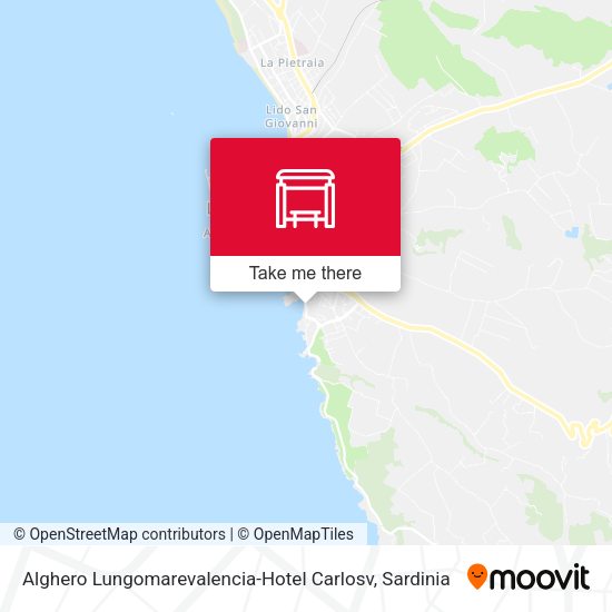 Alghero Lungomarevalencia-Hotel Carlosv map