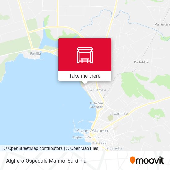 Alghero Ospedale Marino map