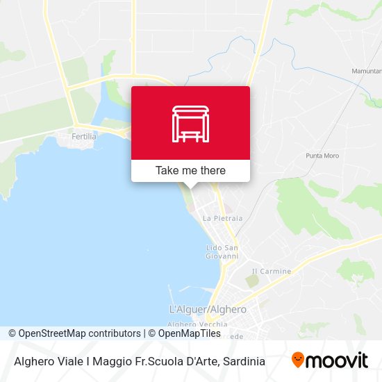 Alghero Viale I Maggio Fr.Scuola D'Arte map