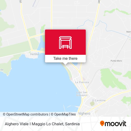 Alghero Viale I Maggio Lo Chalet map