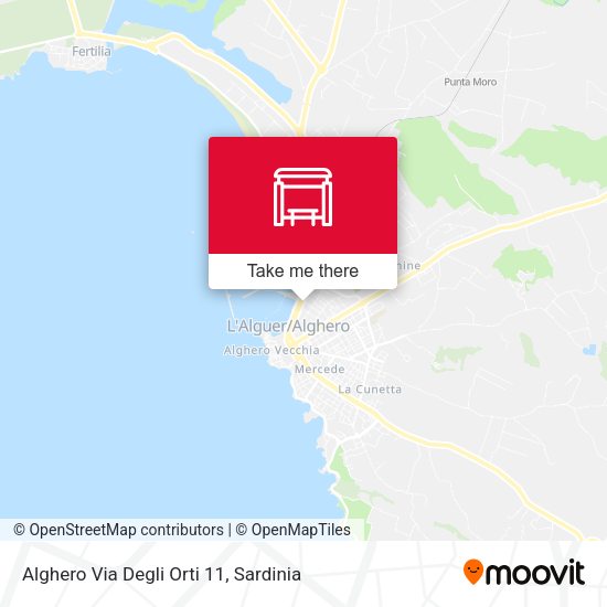 Alghero Via Degli Orti 11 map