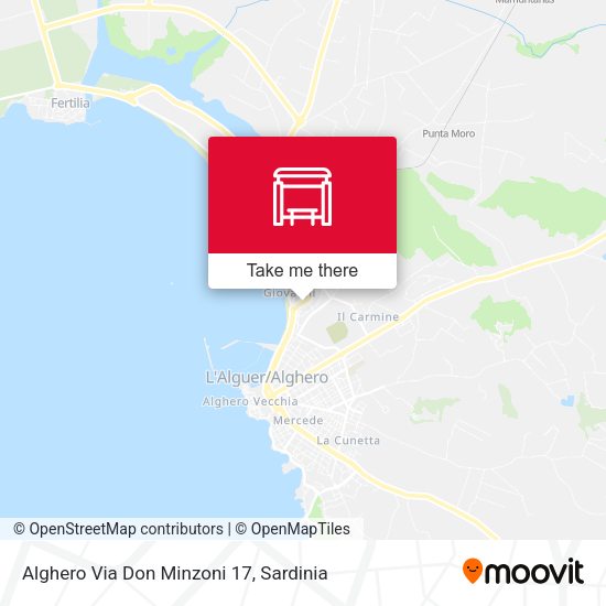 Alghero Via Don Minzoni 17 map
