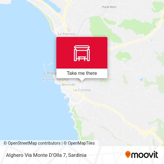 Alghero Via Monte D'Olla 7 map