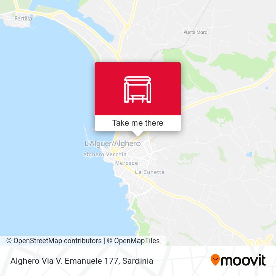 Alghero Via V. Emanuele 177 map