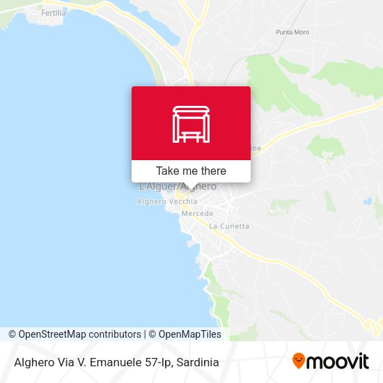 Alghero Via V. Emanuele 57-Ip map