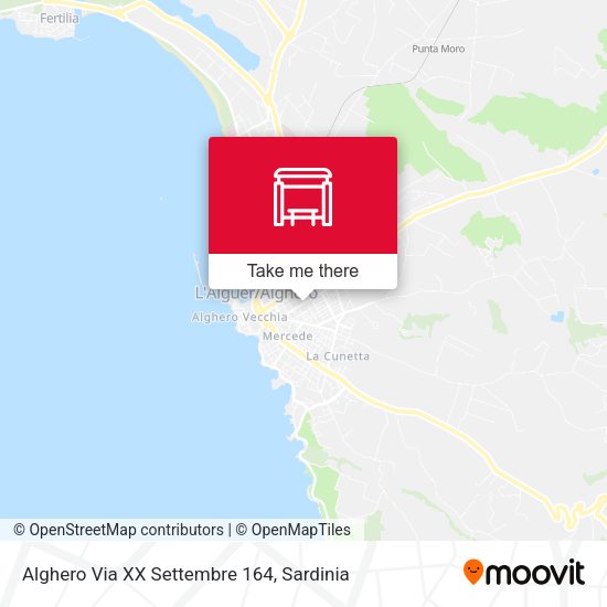 Alghero Via XX Settembre 164 map