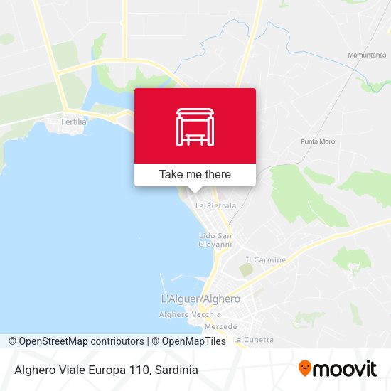 Alghero Viale Europa 110 map