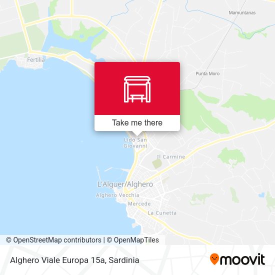 Alghero Viale Europa 15a map