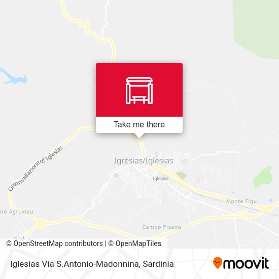 Iglesias Via S.Antonio-Madonnina map