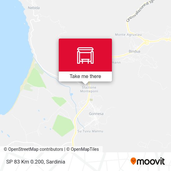 SP 83 Km 0.200 map