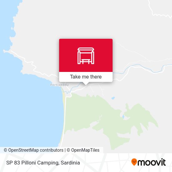 SP 83 Pilloni Camping map