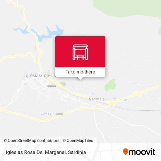 Iglesias Rosa Del Marganai map