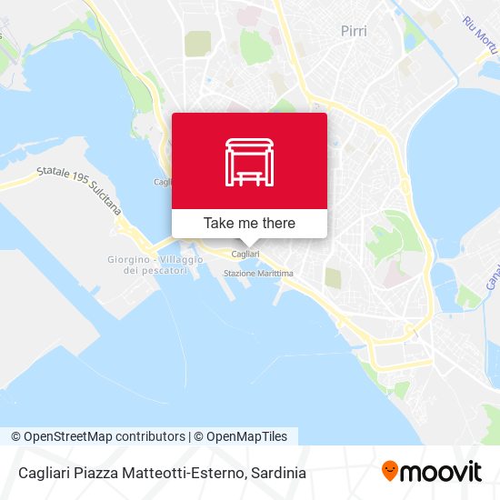 Cagliari Piazza Matteotti-Esterno map