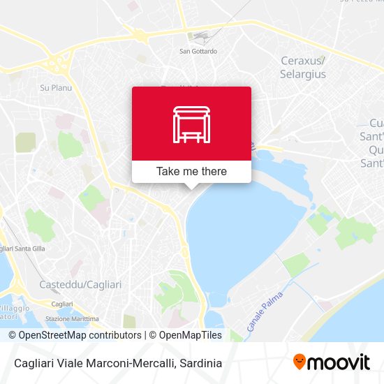 Cagliari Viale Marconi-Mercalli map