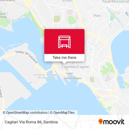 Cagliari Via Roma 86 map