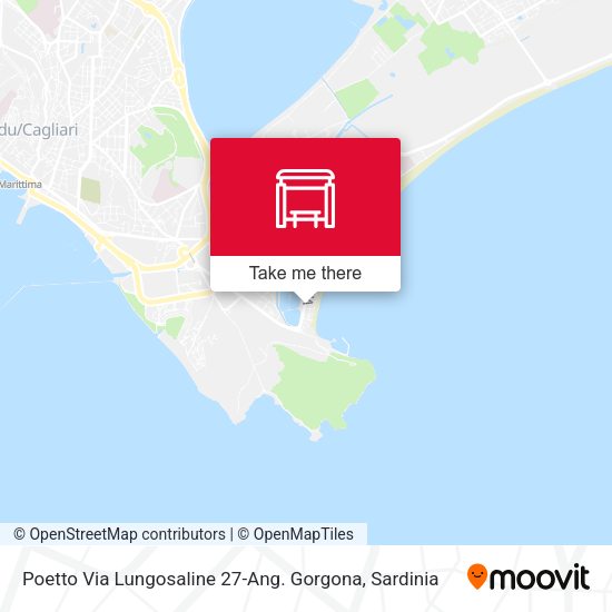 Poetto Via Lungosaline 27-Ang. Gorgona map