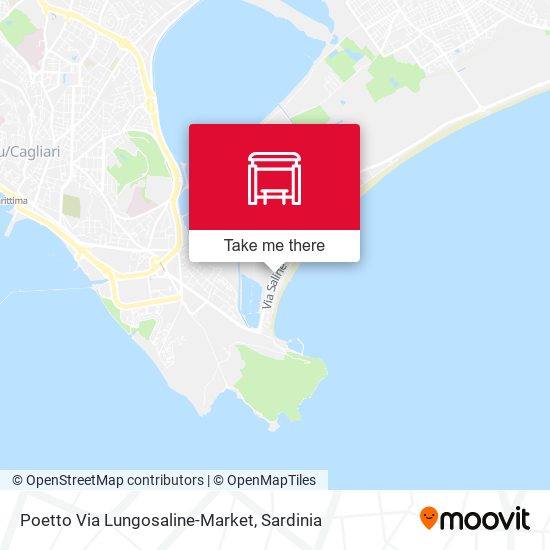 Poetto Via Lungosaline-Market map