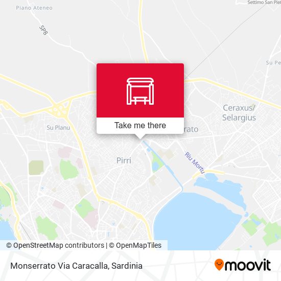 Monserrato Via Caracalla map