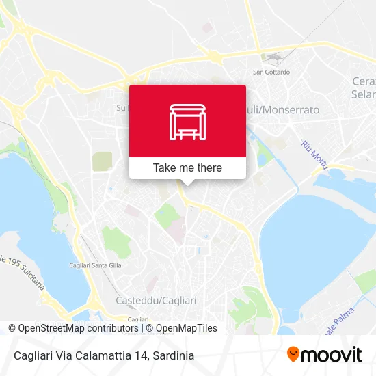 Cagliari Via Calamattia 14 map