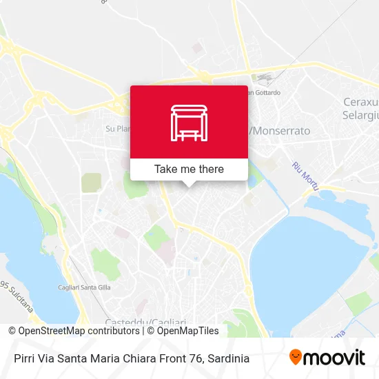Pirri Via Santa Maria Chiara Front 76 map