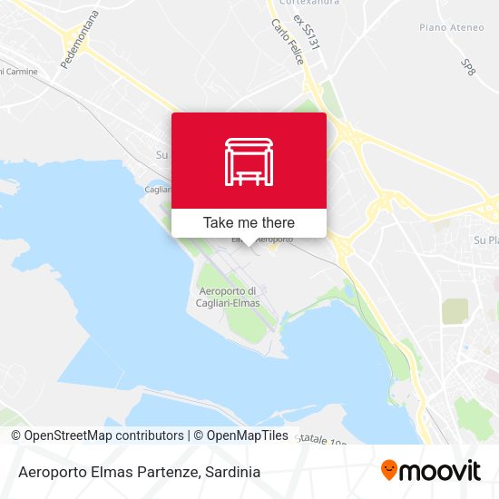Aeroporto Elmas Partenze map