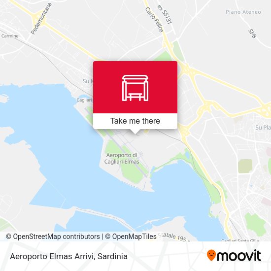 Aeroporto Elmas Arrivi map