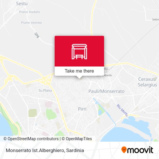 Monserrato Ist.Alberghiero map