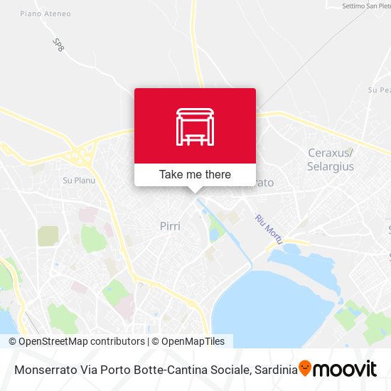 Monserrato Via Porto Botte-Cantina Sociale map