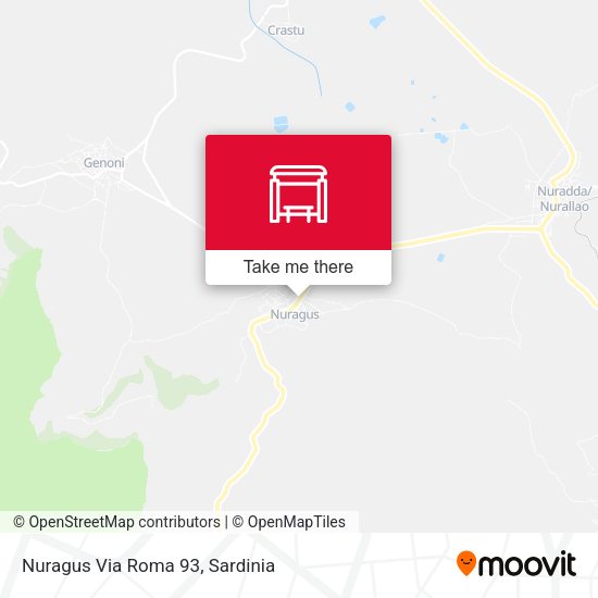Nuragus Via Roma 93 map