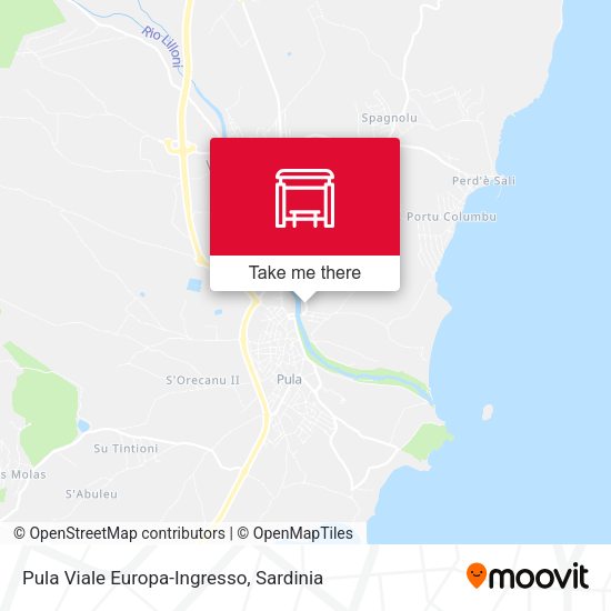 Pula Viale Europa-Ingresso map