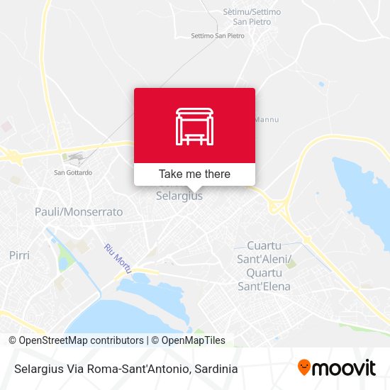 Selargius Via Roma-Sant'Antonio map