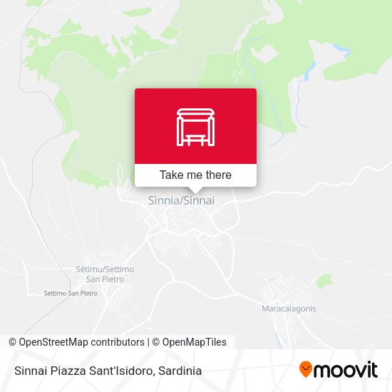 Sinnai Piazza Sant'Isidoro map