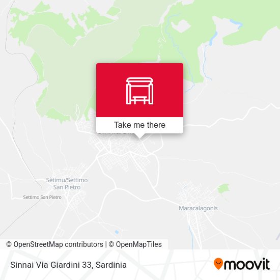 Sinnai Via Giardini 33 map