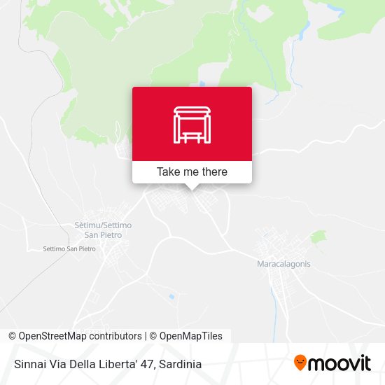Sinnai Via Della Liberta' 47 map