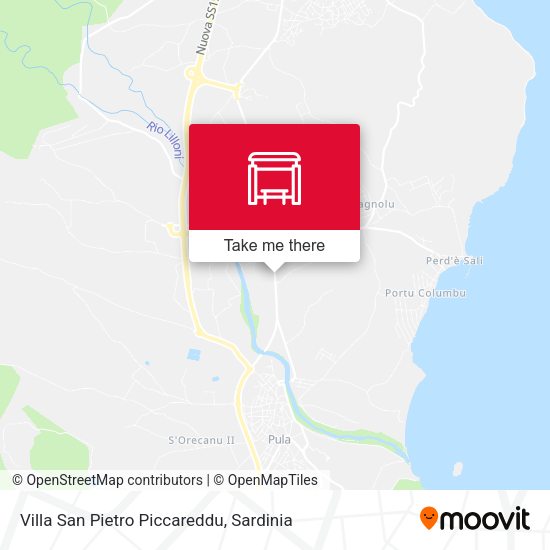 Villa San Pietro Piccareddu map