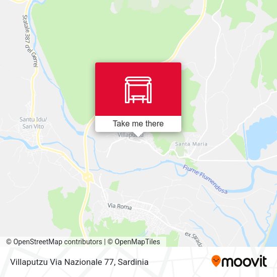 Villaputzu Via Nazionale 77 map