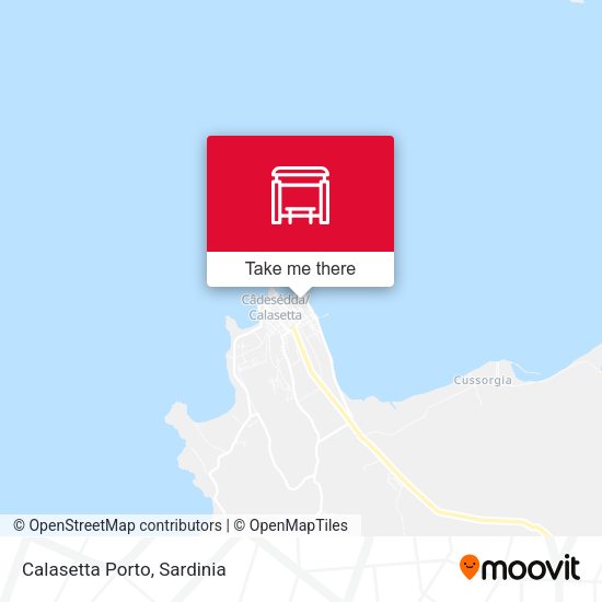Calasetta Porto map