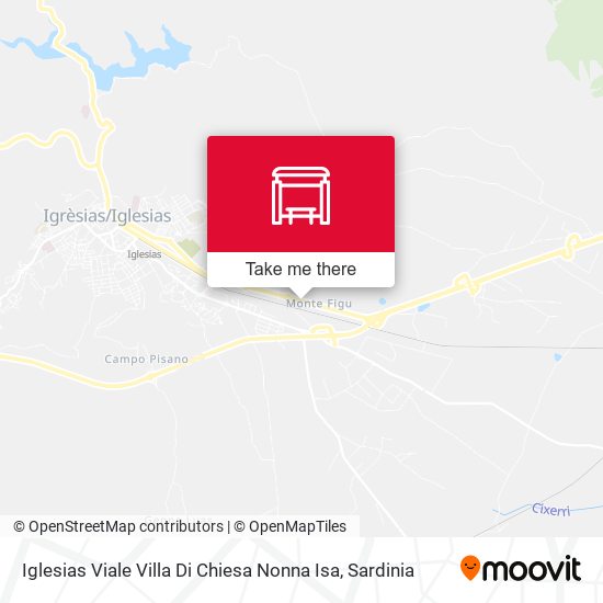 Iglesias Viale Villa Di Chiesa Nonna Isa map