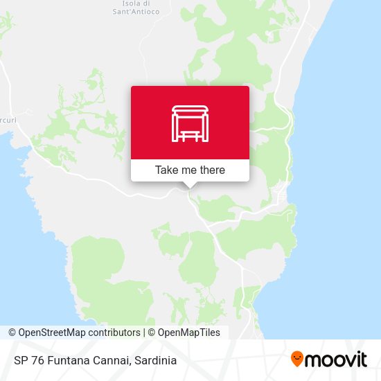 SP 76 Funtana Cannai map