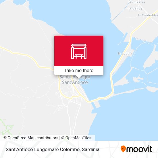 Sant'Antioco Lungomare Colombo map