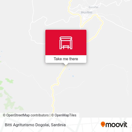 Bitti Agriturismo Dogolai map